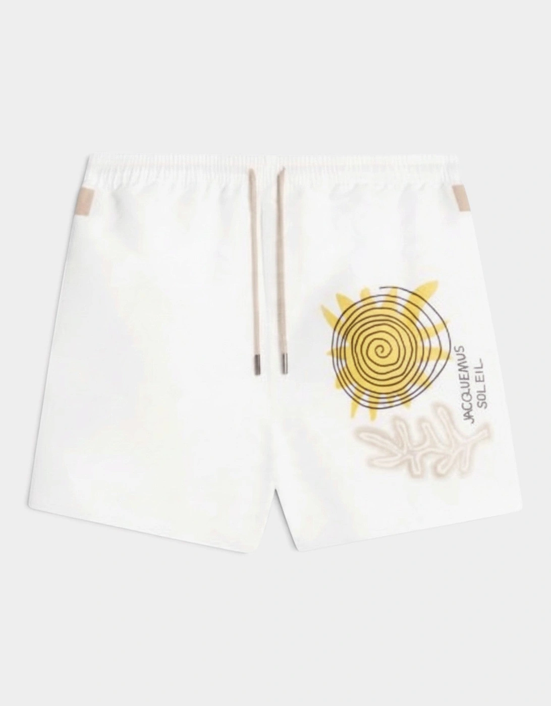 Le Maillot Praia Swim Shorts Beige White
