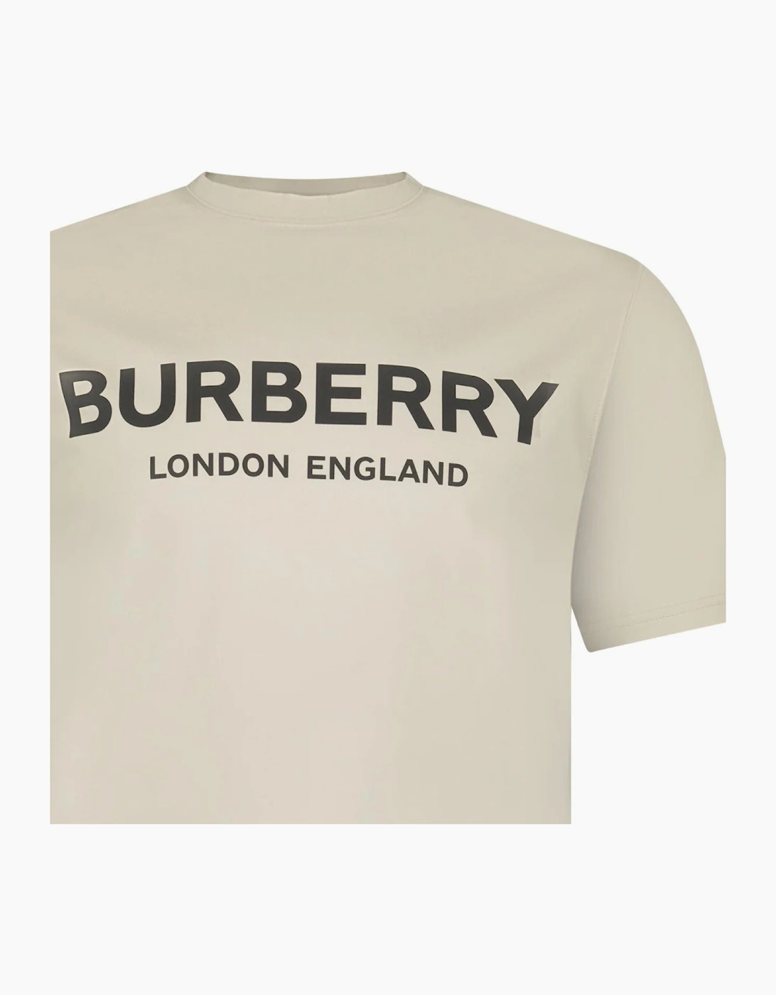 Burberry 'Ellison' Logo Print T-Shirt Lichen