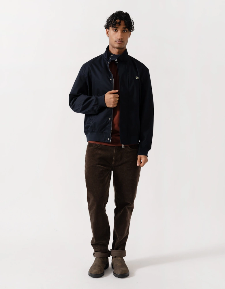 Lacoste Lightweight Water-Repellent Twill Mens Harrington Jacket - Abysm HDE
