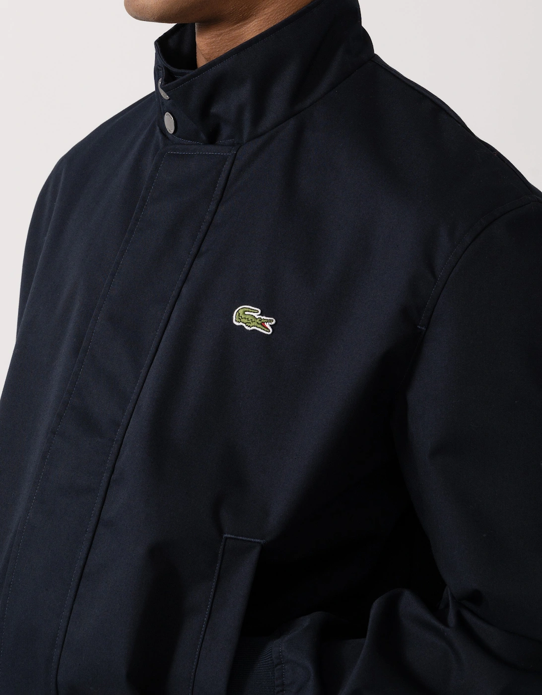 Lacoste Lightweight Water-Repellent Twill Mens Harrington Jacket - Abysm HDE