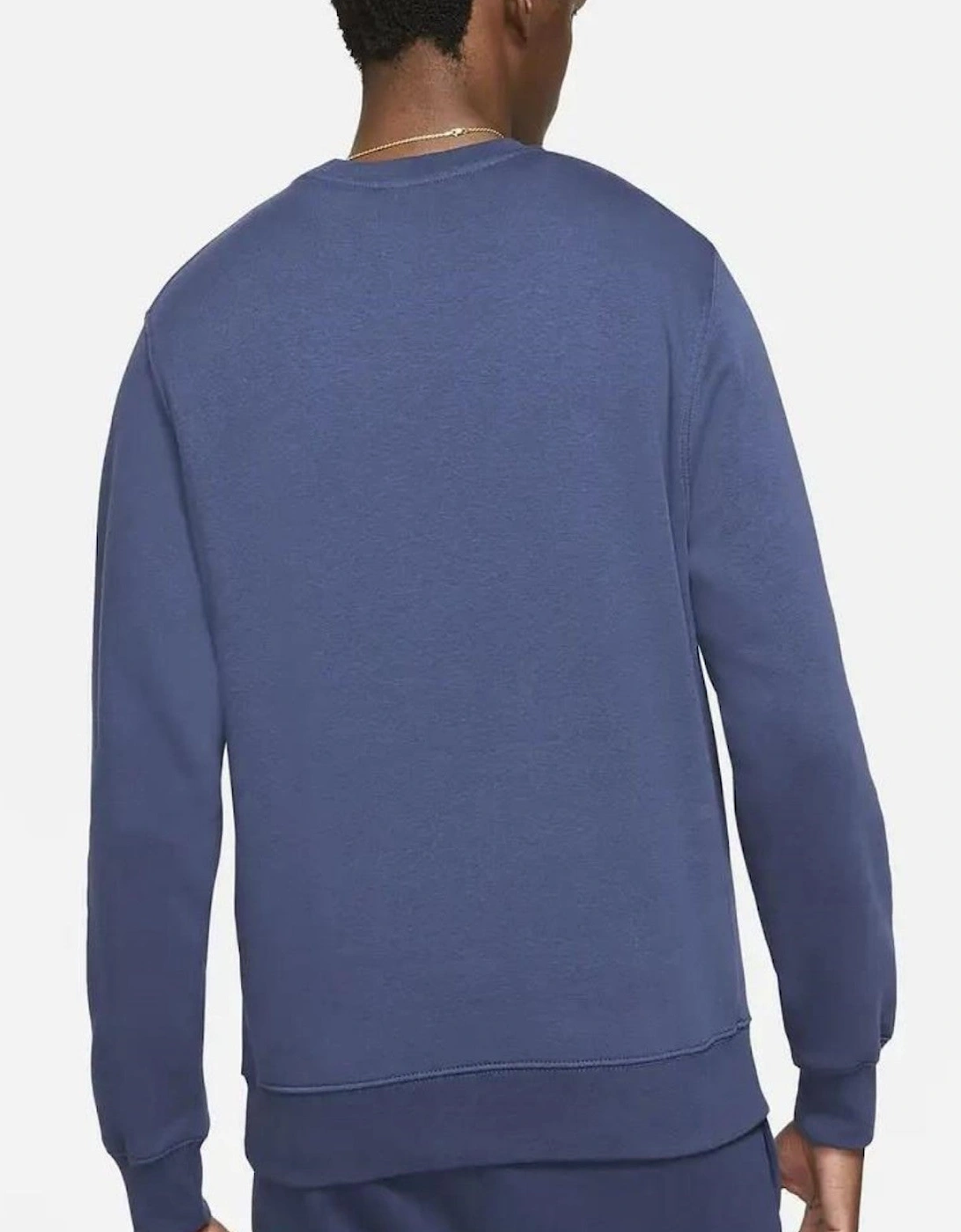 Nike Mens Multi Swoosh Crew Neck Full Tracksuit Set in Navy