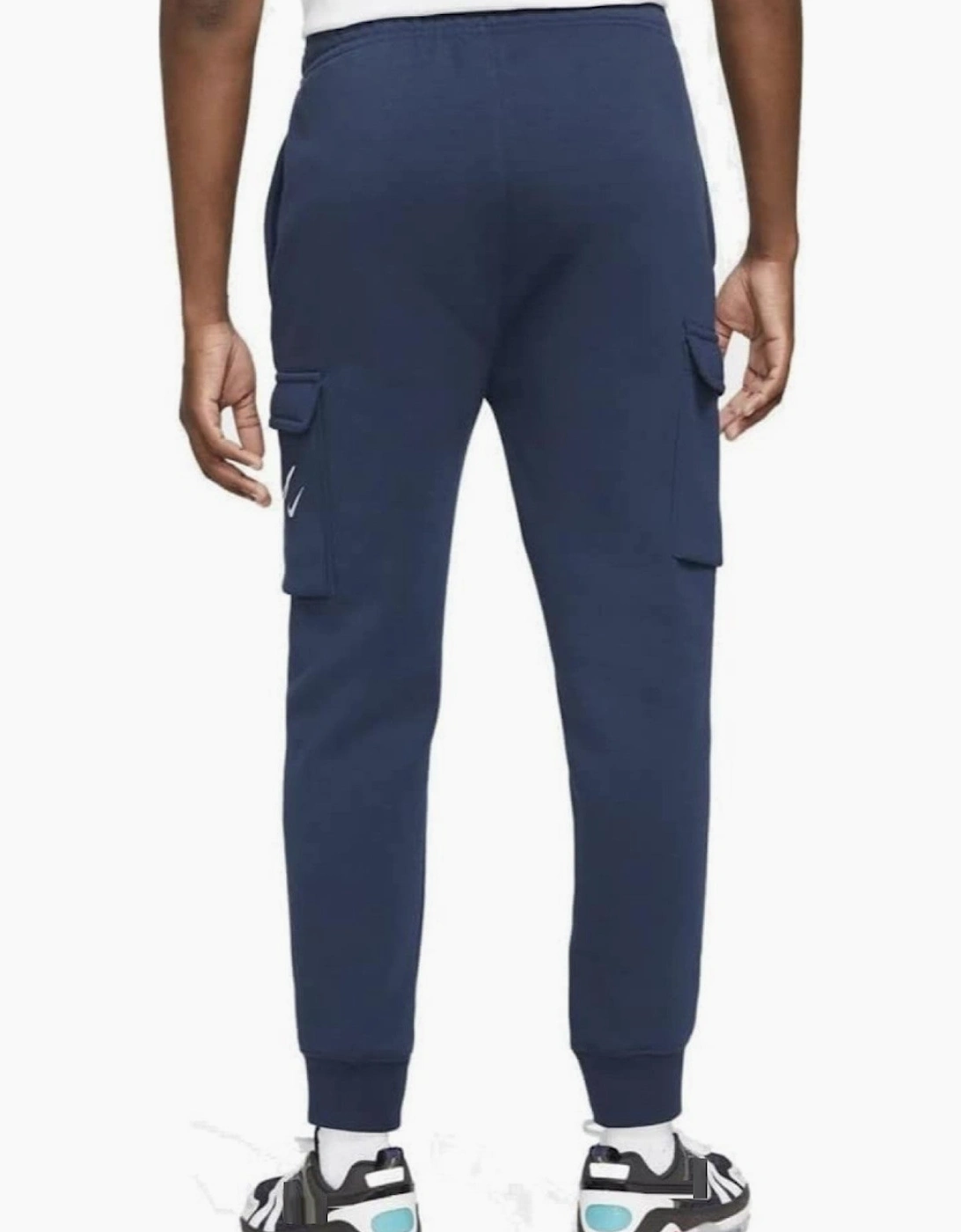 Nike Mens Multi Swoosh Crew Neck Full Tracksuit Set in Navy