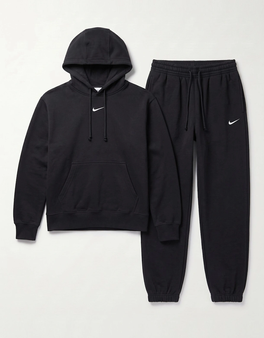 Nike Womens Oversized Phoenix Pullover Hooded Tracksuit in Black