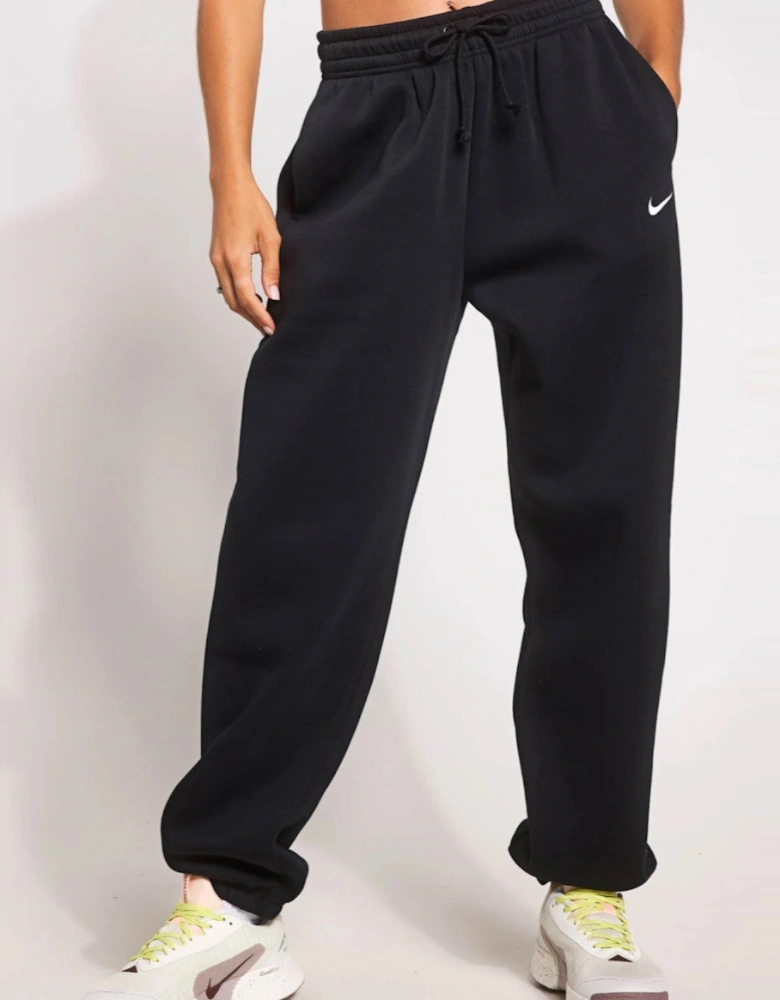 Nike Womens Oversized Phoenix Pullover Hooded Tracksuit in Black
