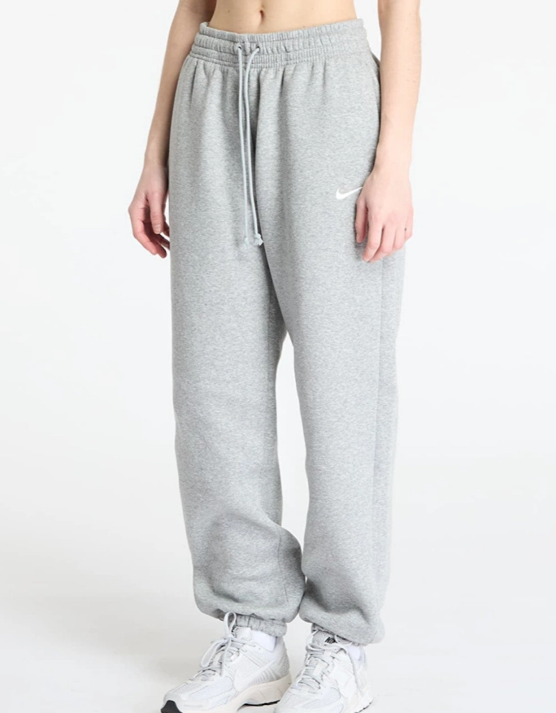 Nike Womens Oversized Phoenix Pullover Hooded Tracksuit in Grey