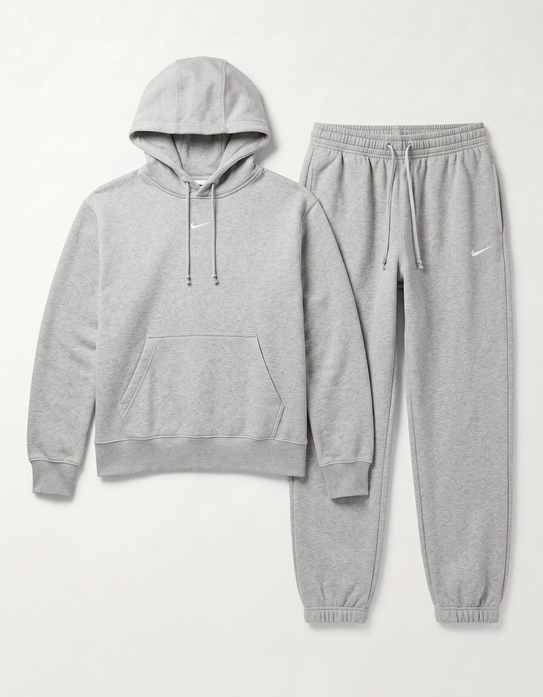 Nike Womens Oversized Phoenix Pullover Hooded Tracksuit in Grey