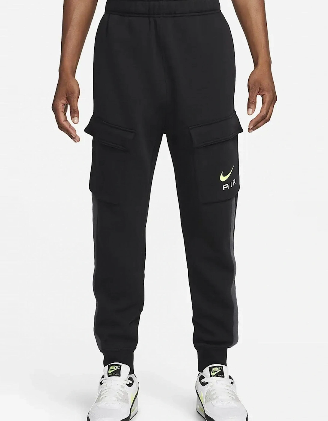 Nike Air Mens Panel Overhead Full Tracksuit Set in Black