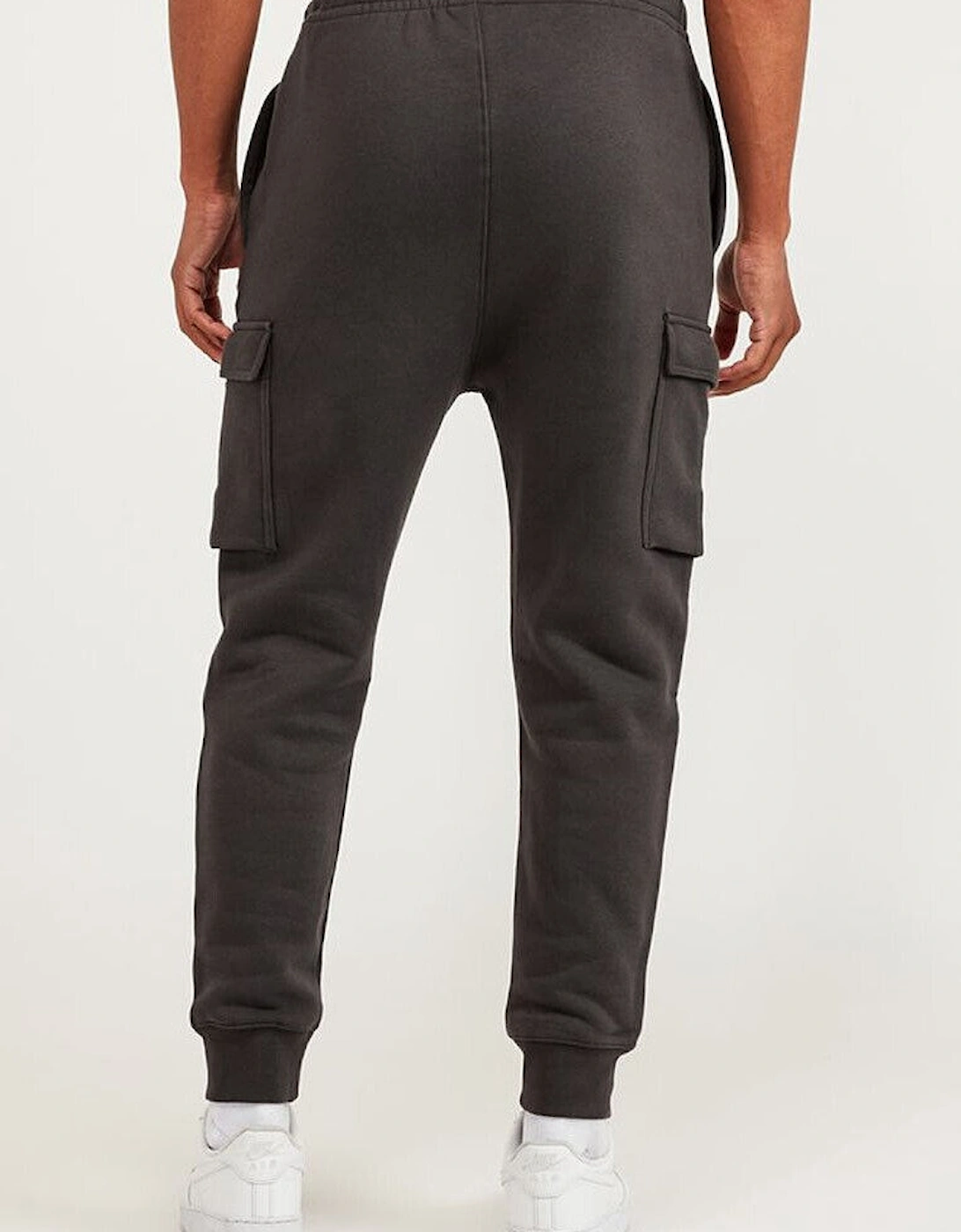Nike Mens Standard Issue Fleece Crewneck Full Tracksuit Set in Dark Smoke Grey