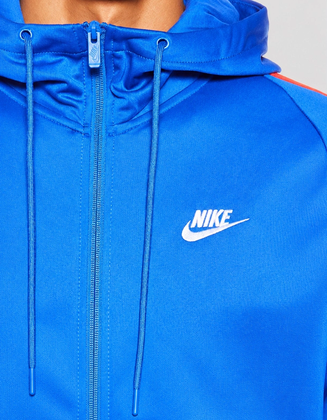 Nike Mens Tribute Poly Full Tracksuit Set in Blue