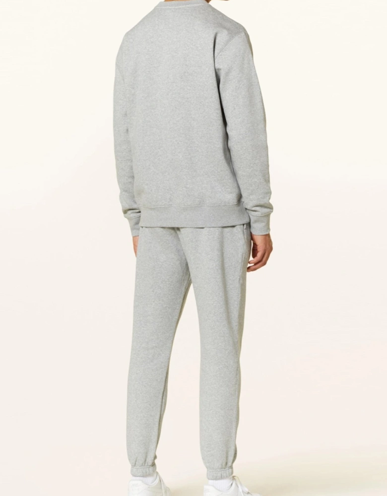 Nike Mens ClubFleece Plus Small Logo Crewneck Full Tracksuit Set in Grey