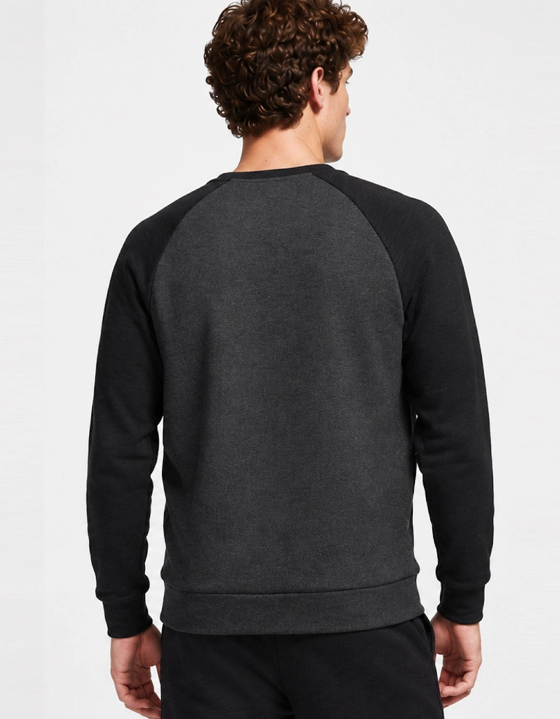 Nike Mens Sportswear Optic Fleece Crewneck Full Tracksuit Set in Black