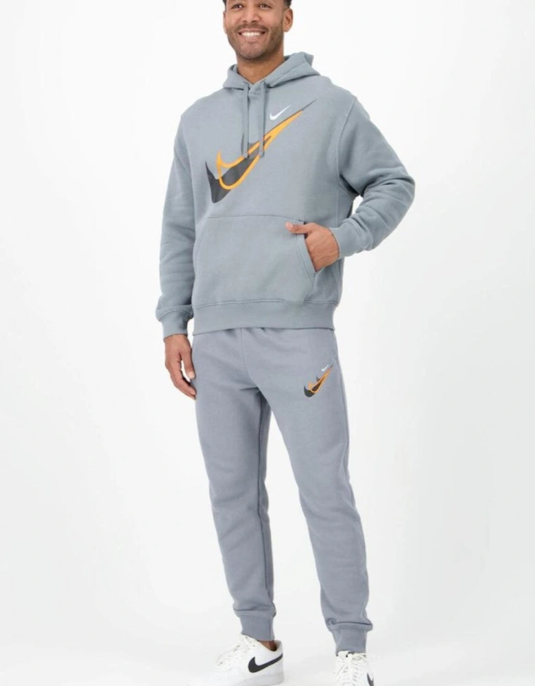 Nike Mens Standard Issue Moto Overhead Full Tracksuit Set in Grey