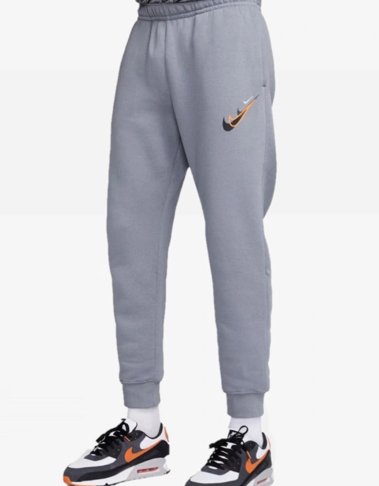 Nike Mens Standard Issue Moto Overhead Full Tracksuit Set in Grey
