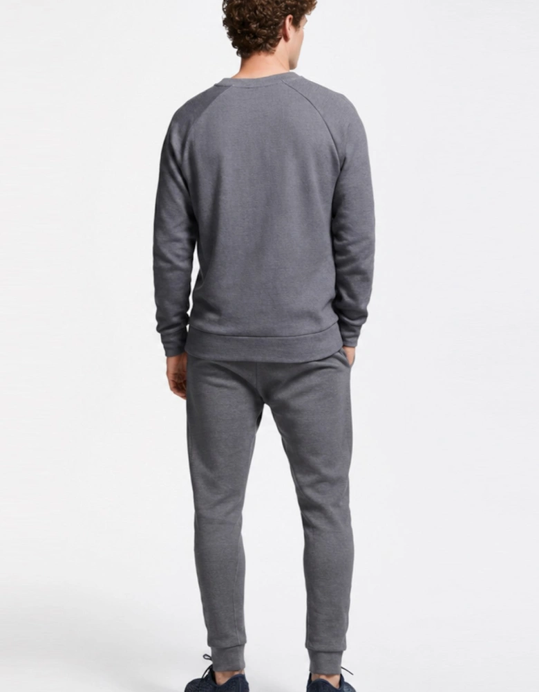 Nike Mens Sportswear Optic Fleece Crewneck Full Tracksuit Set in Grey