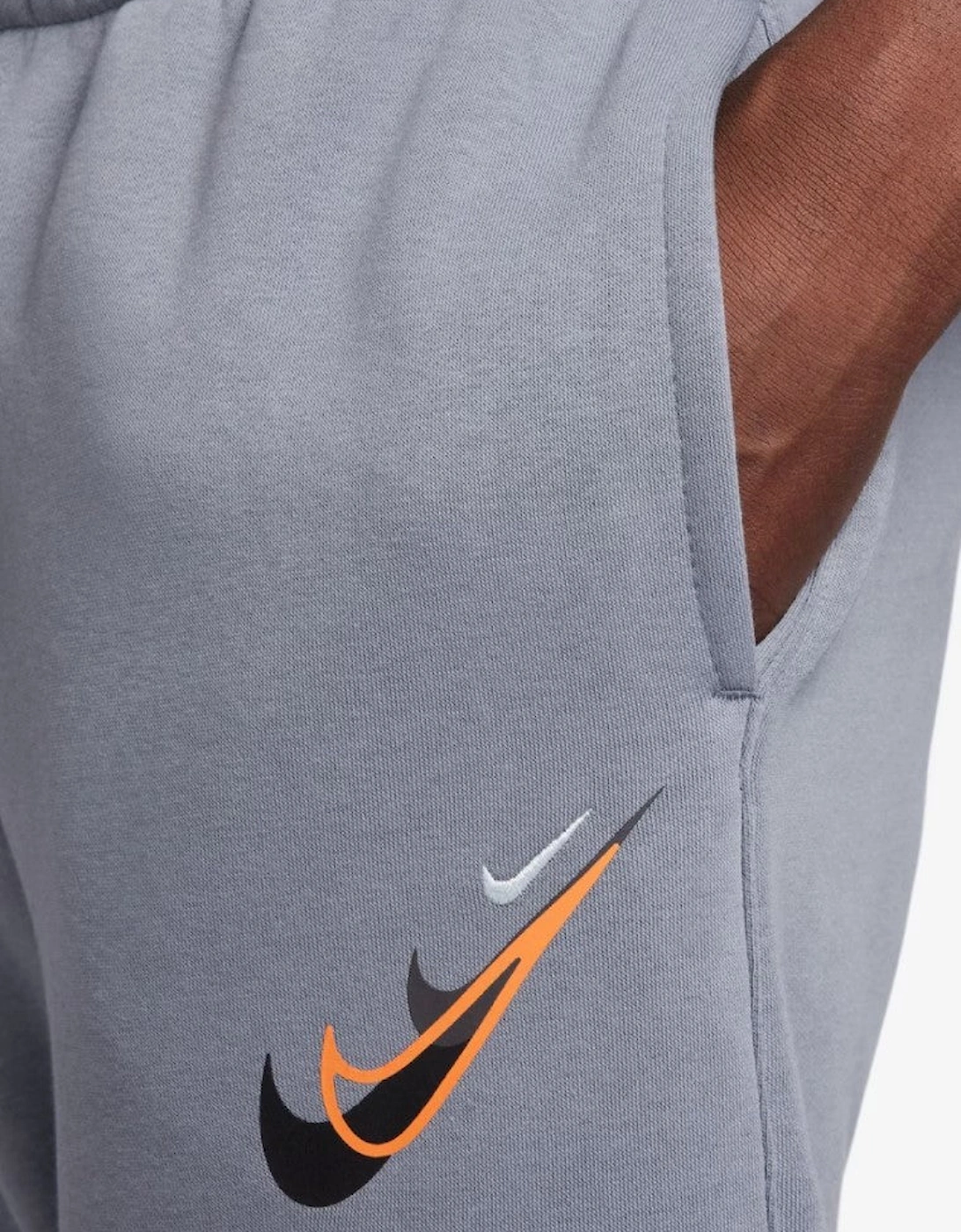 Nike Mens Standard Issue Moto Overhead Full Tracksuit Set in Grey