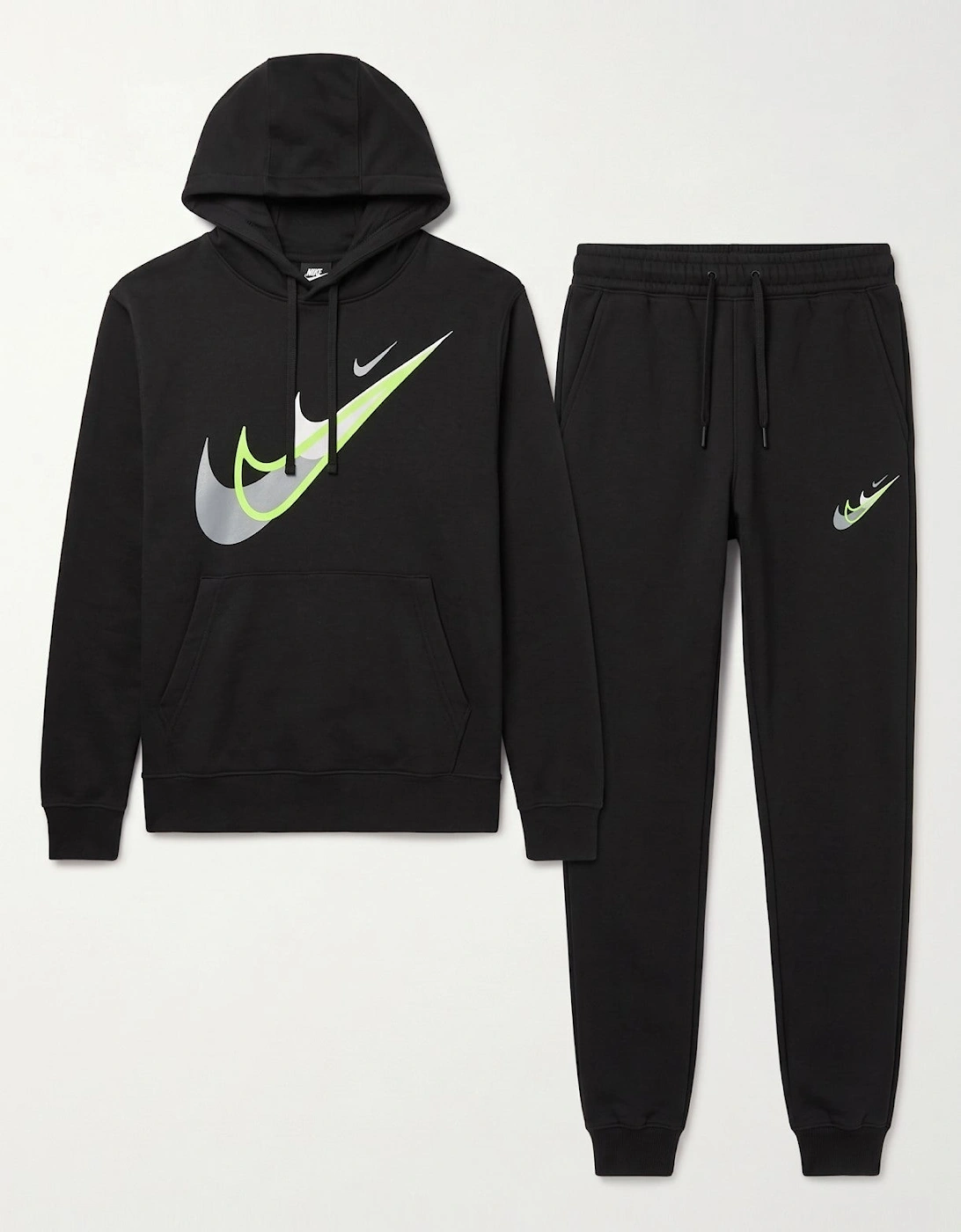 Men's Nike Mens Standard Issue Moto Overhead Full Tracksuit Set in Black - Size: Regular/36