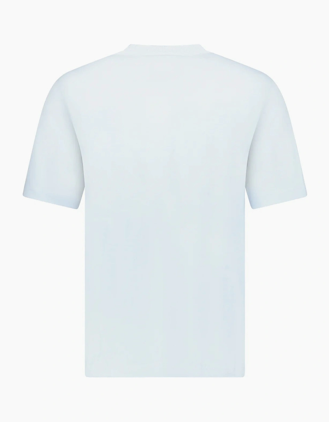 Burberry Check Logo Embroidered T-Shirt Light Blue