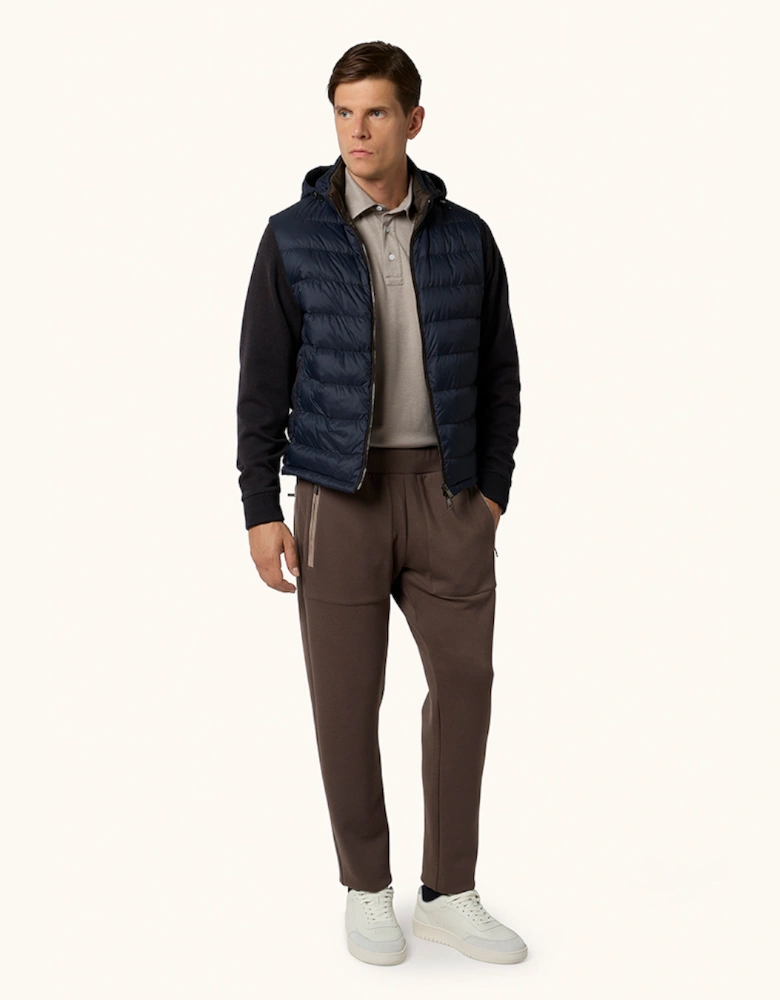 Paul & Shark Ultralight Down Jacket with Removable Wool Sleeves