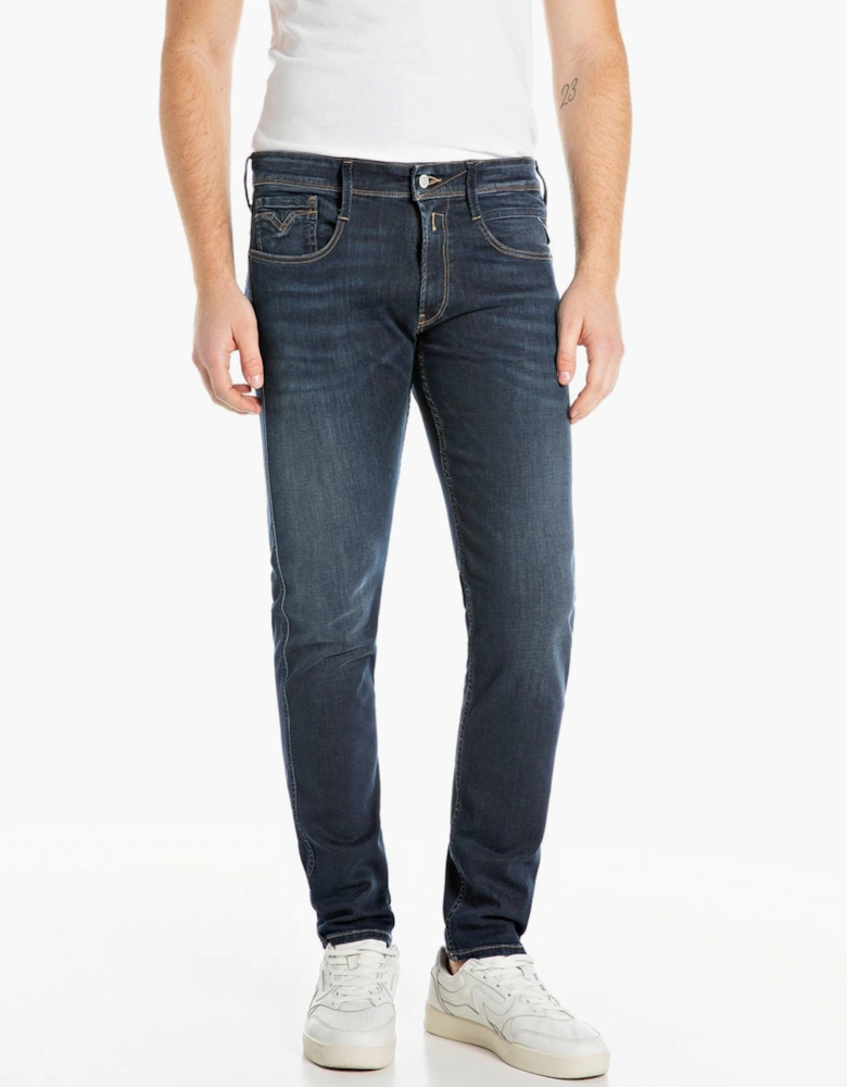Replay Anbass Slim Fit Jean Power Stretch 10oz Denim Jean BLUE