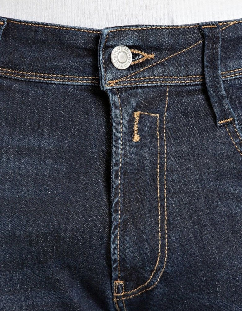 Replay Anbass Slim Fit Jean Power Stretch 10oz Denim Jean BLUE