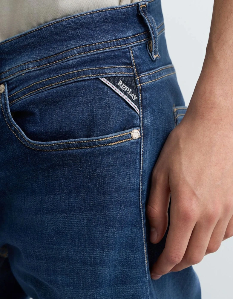 Replay Glover DNA 573 Straight Fit Jean DEEP BLUE