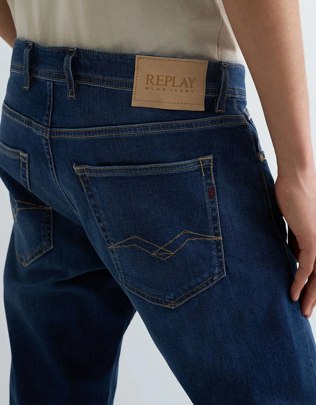 Replay Glover DNA 573 Straight Fit Jean DEEP BLUE