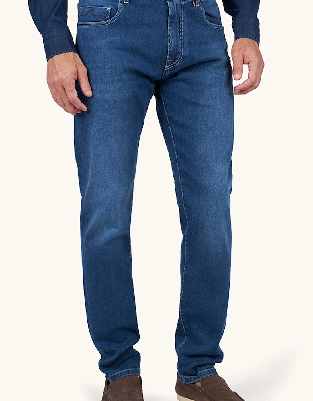Paul & Shark Varese Red Rivet Jeans in Giza Cotton