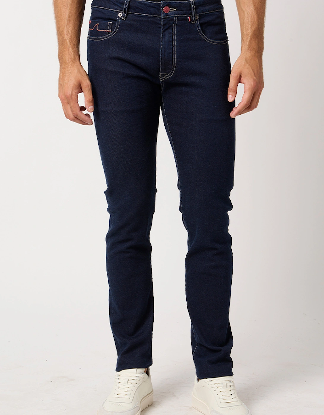 Paul & Shark Varese Red Rivet Jeans in Giza Cotton