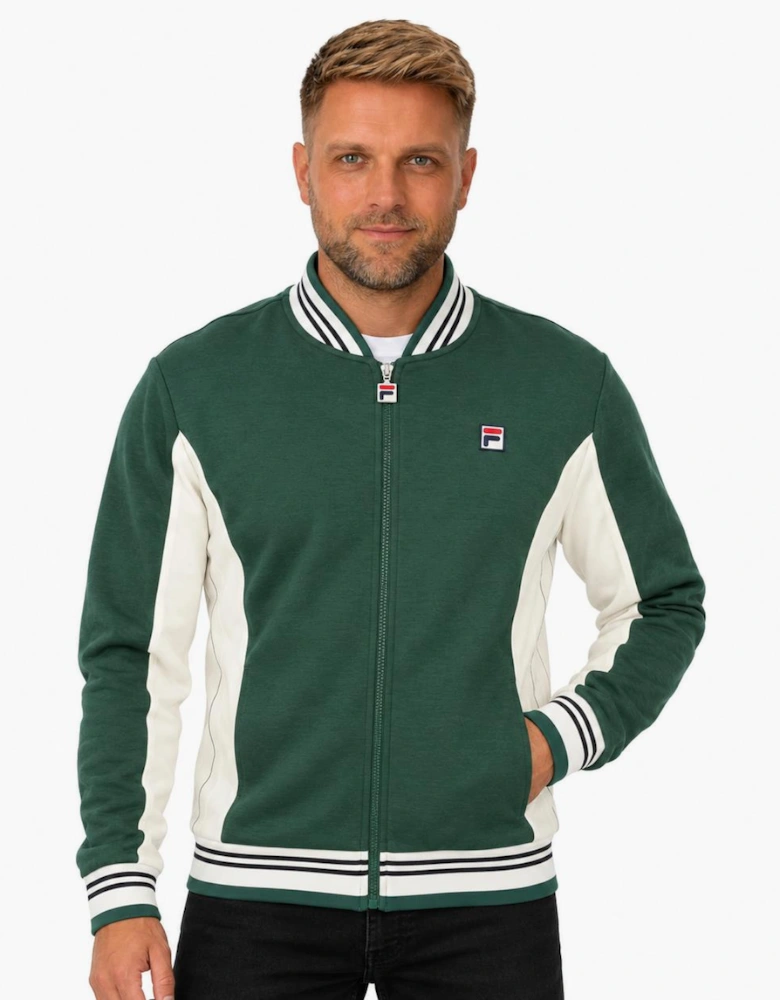 Fila Settanta Baseball Track Top Jacket Pine Needle/Gardenia/Black