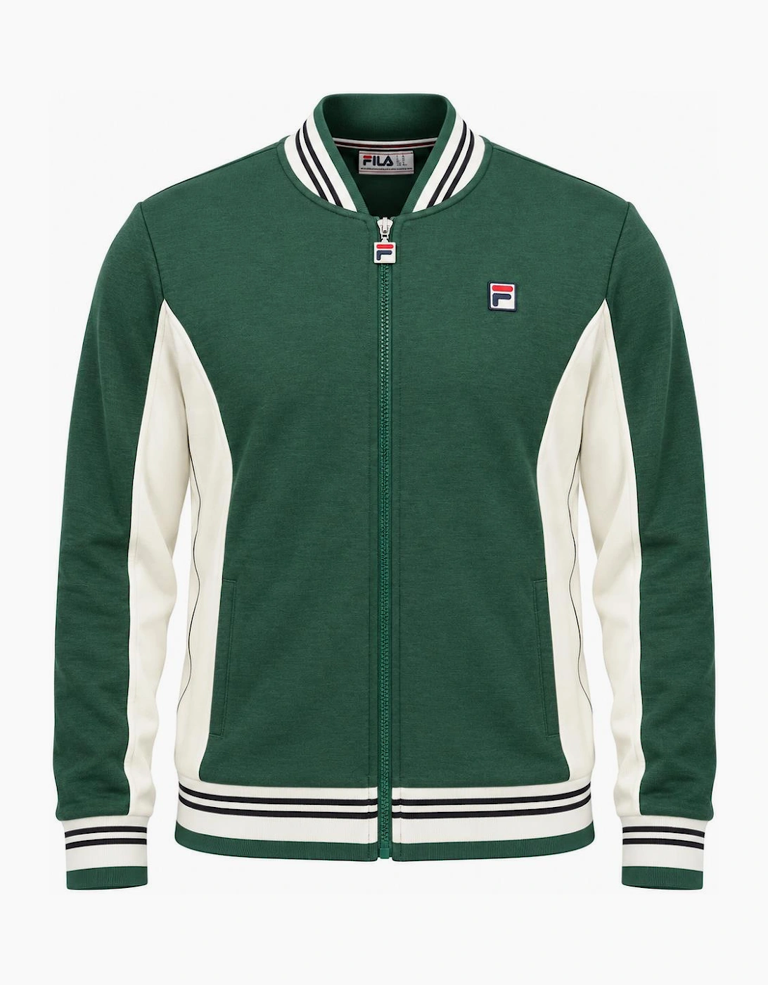 Fila Settanta Baseball Track Top Jacket Pine Needle/Gardenia/Black