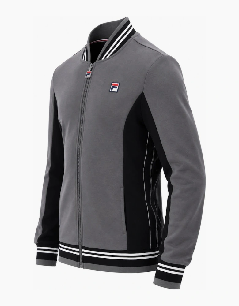 Fila Settanta Baseball Track Top Jacket Gunmetal/Black/White