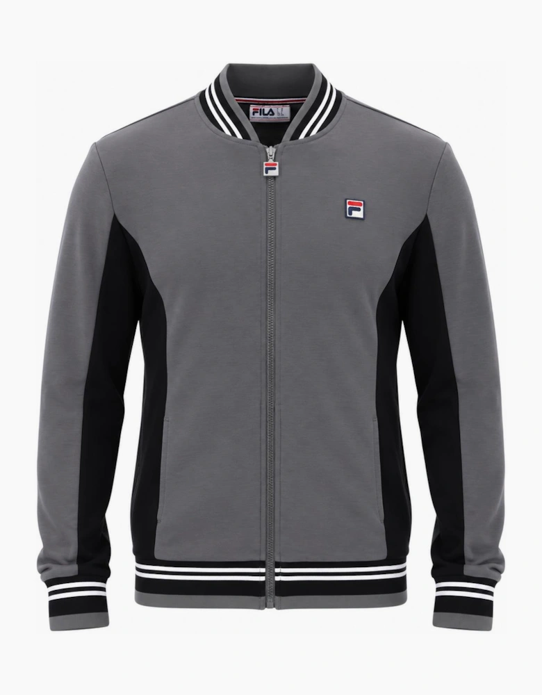 Fila Settanta Baseball Track Top Jacket Gunmetal/Black/White