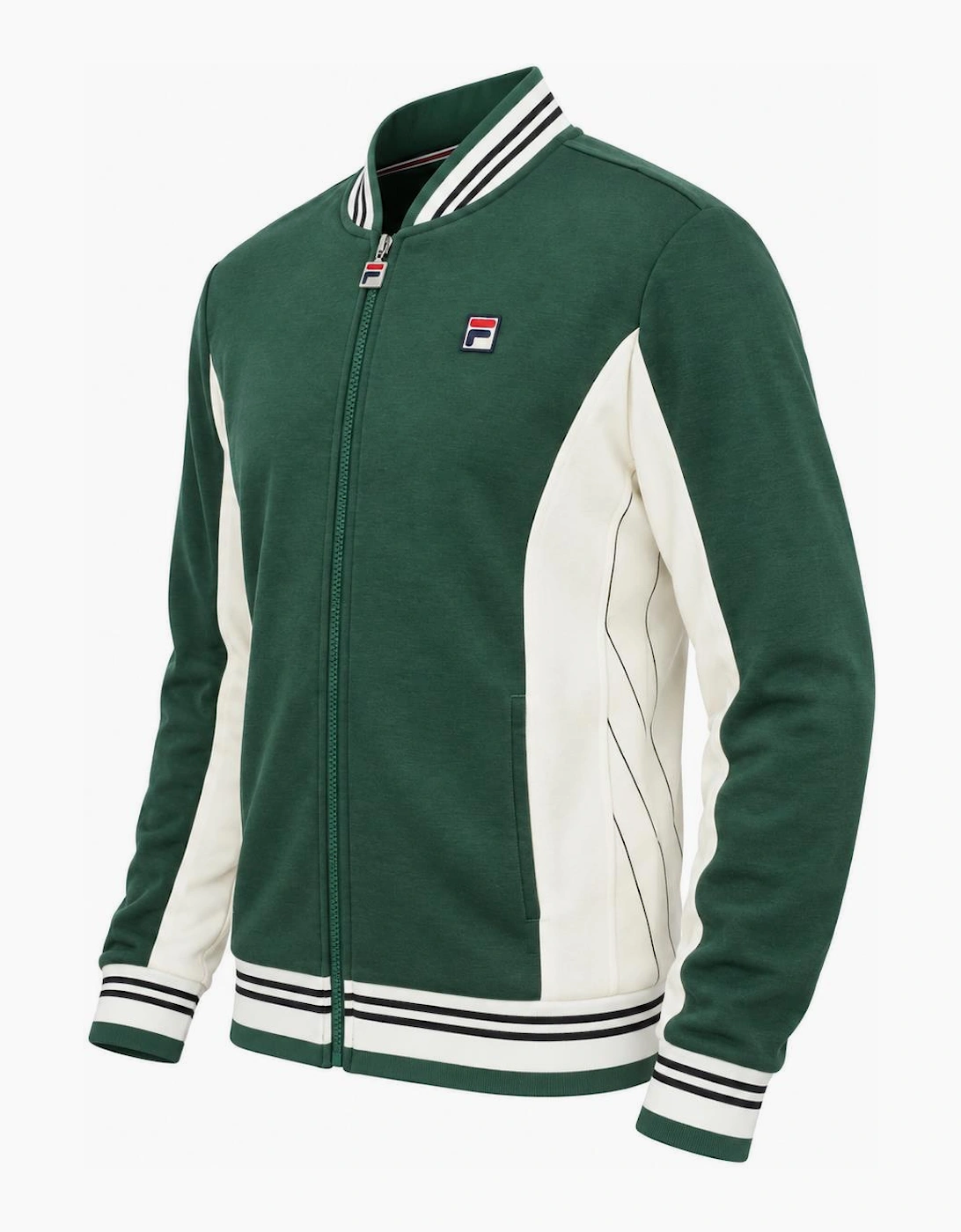 Fila Settanta Baseball Track Top Jacket Pine Needle/Gardenia/Black