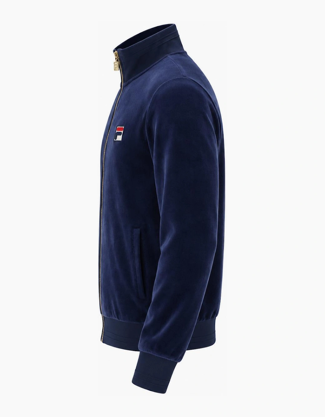 Fila Nero 2 Velour Track Top Jacket Fila Navy