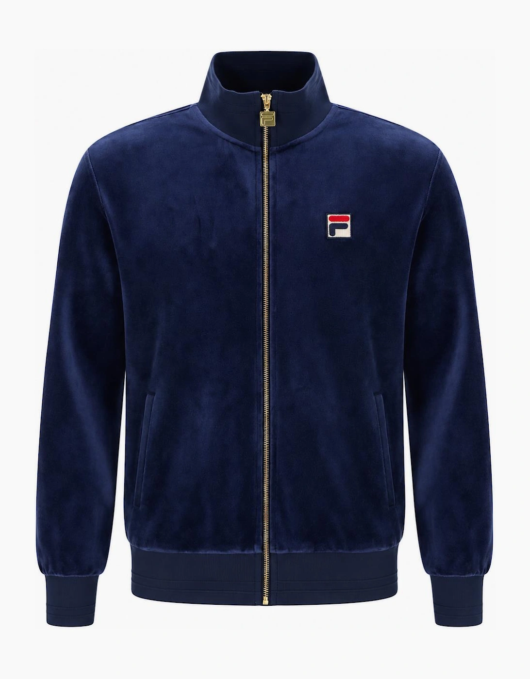 Fila Nero Velour Track Top, Navy - 3XL - Image 5