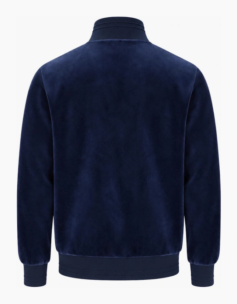 Fila Nero 2 Velour Track Top Jacket Fila Navy