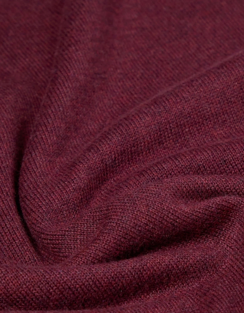 Remus Uomo Crew Neck Knit Sweater BURGUNDY