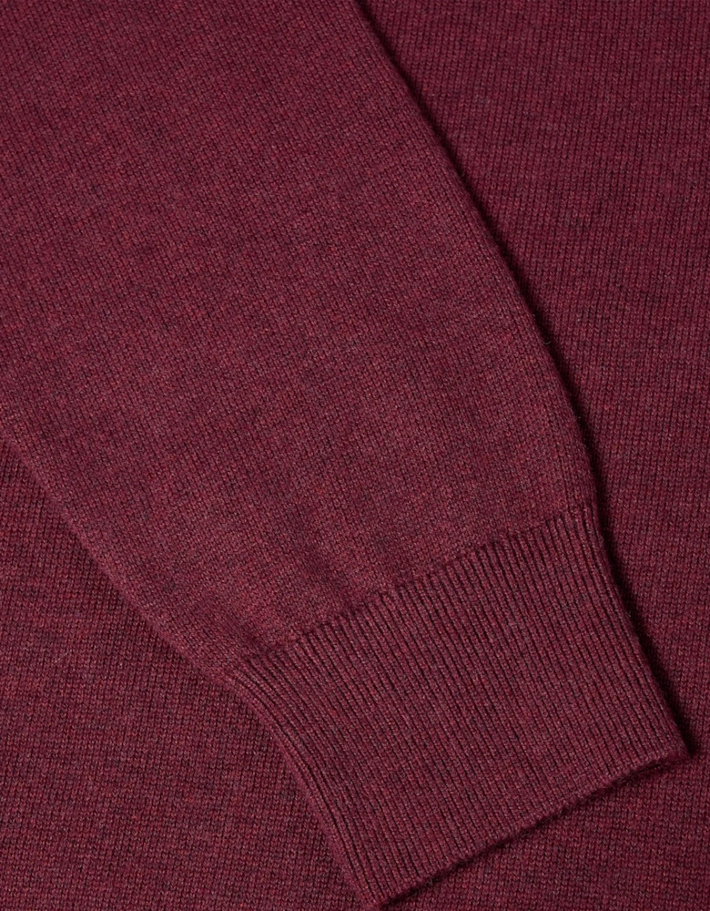 Remus Uomo Crew Neck Knit Sweater BURGUNDY