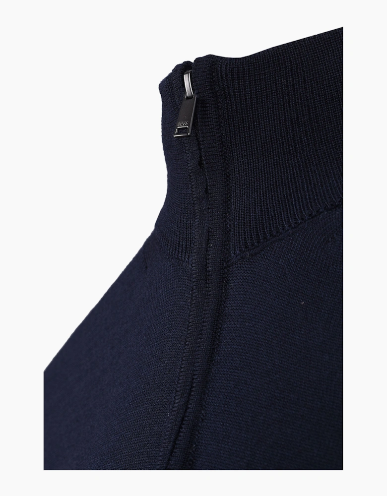 Boss Black BOSS H EBENJI ZIP SWEATSHIRT DARK BLUE
