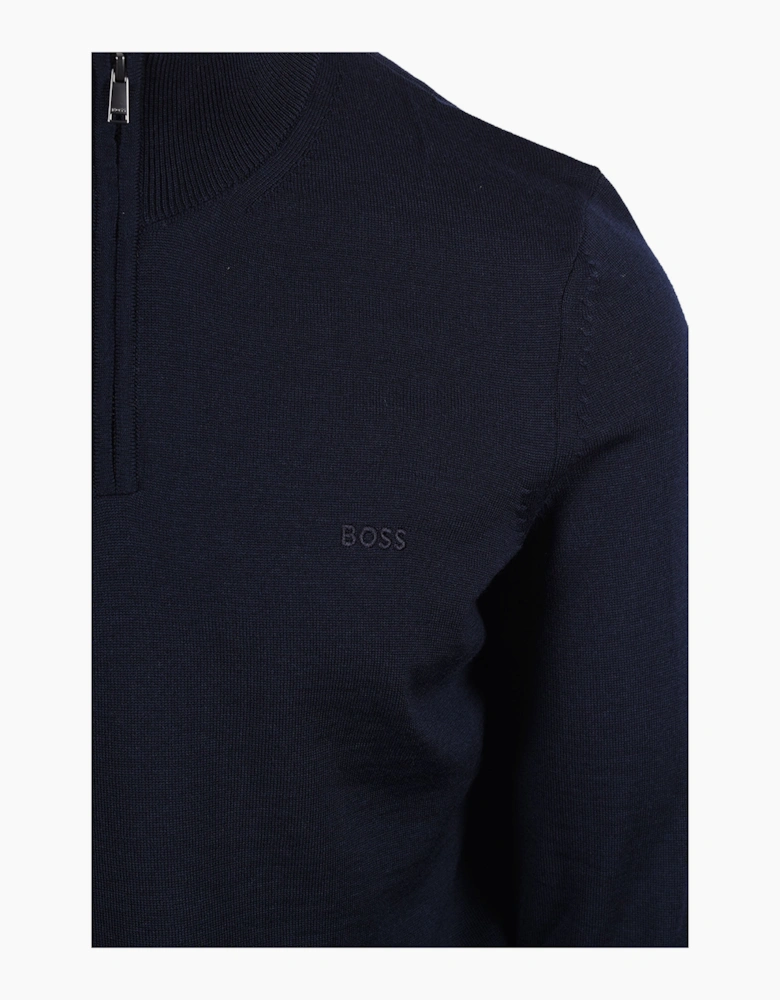 Boss Black BOSS H EBENJI ZIP SWEATSHIRT DARK BLUE