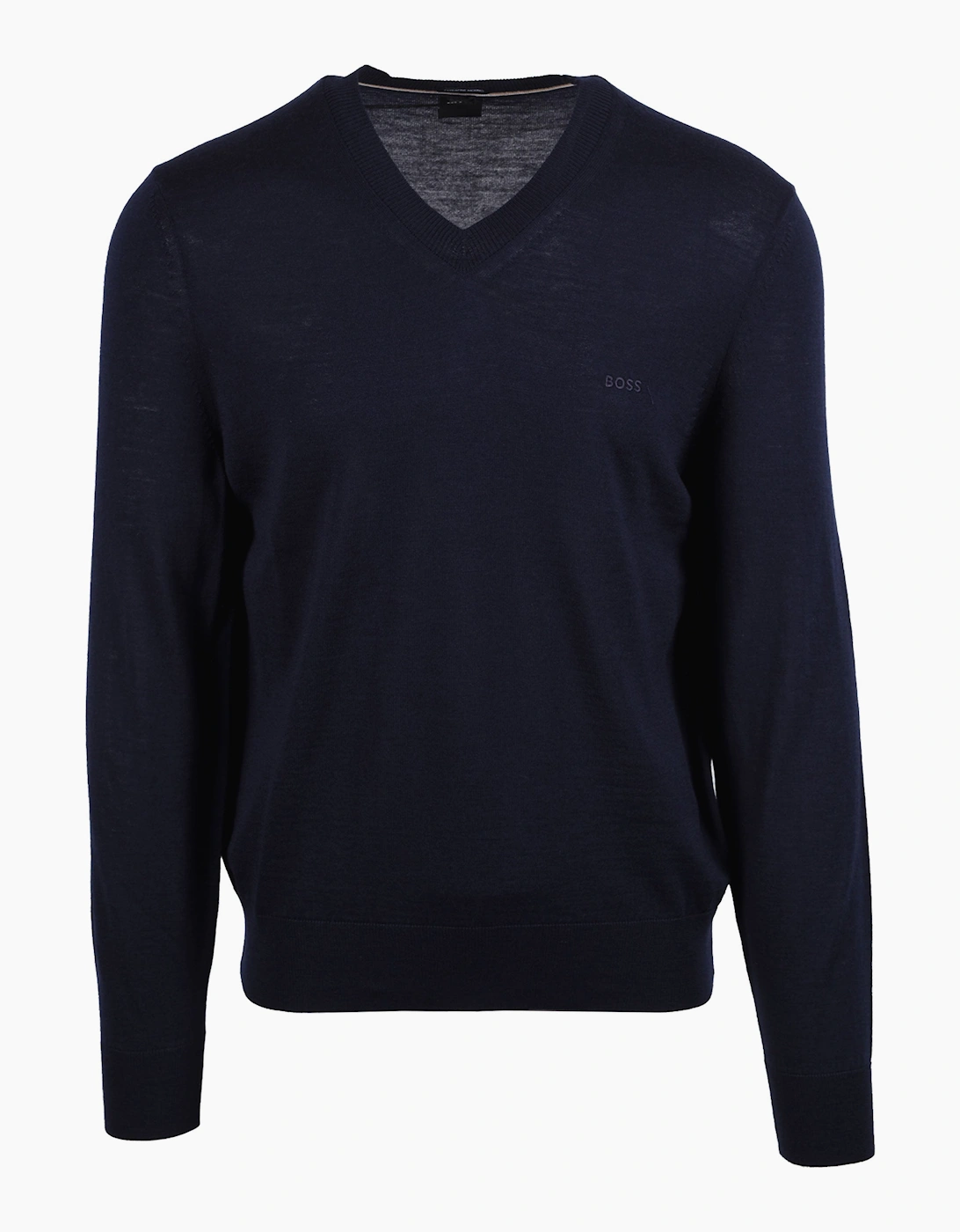 Men's Boss Black BOSS H MELBA V NECK SWEATSHIRT DARK BLUE - Navy - Size: 40