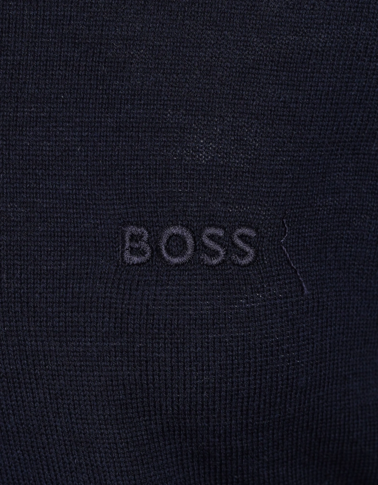 Boss Black BOSS H MELBA V NECK SWEATSHIRT DARK BLUE