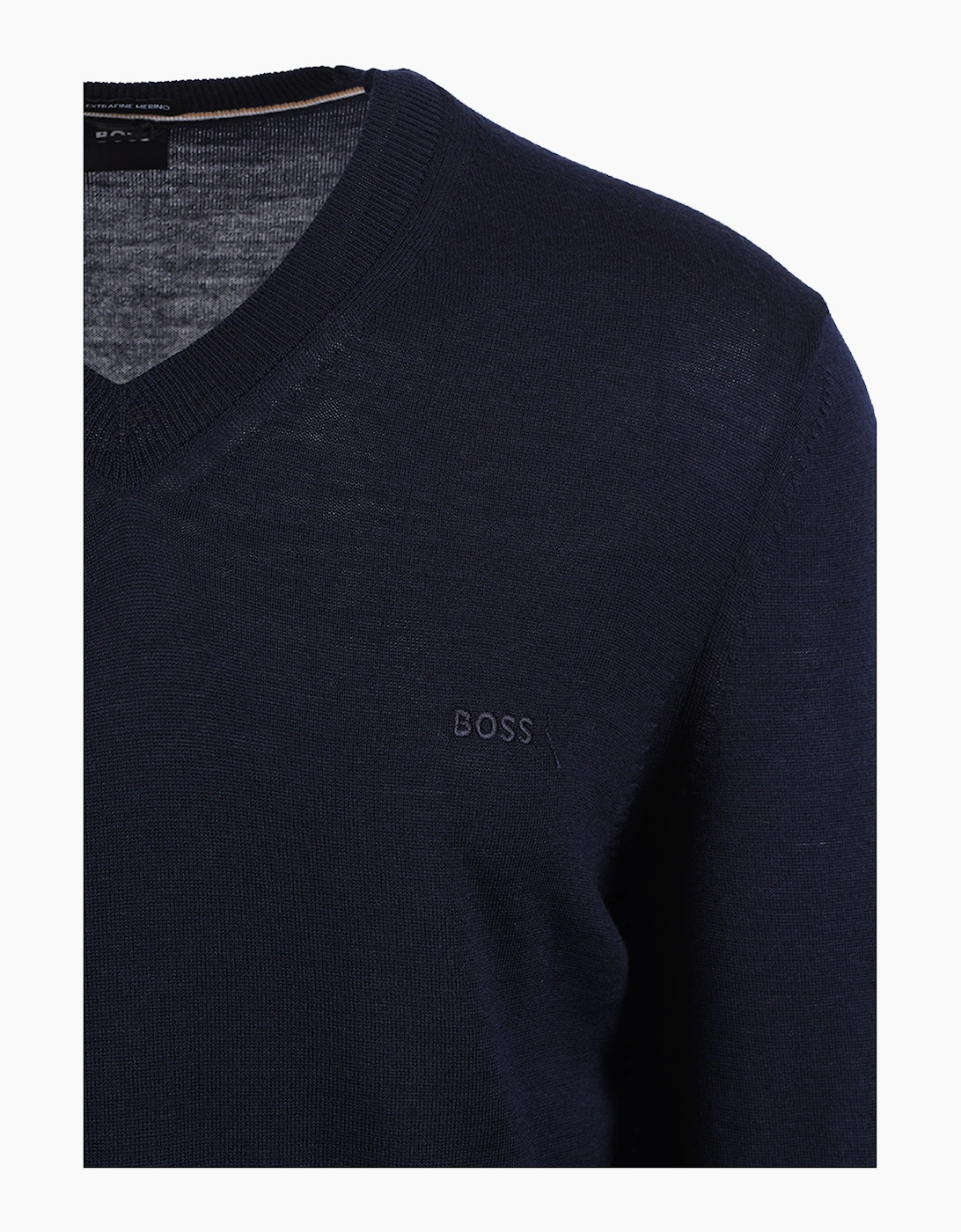 Boss Black BOSS H MELBA V NECK SWEATSHIRT DARK BLUE