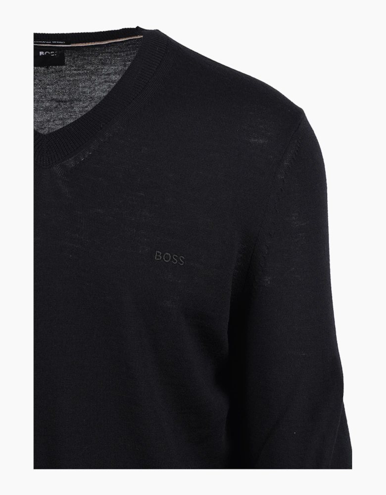 Boss Black BOSS H MELBA V NECK SWEATSHIRT BLACK