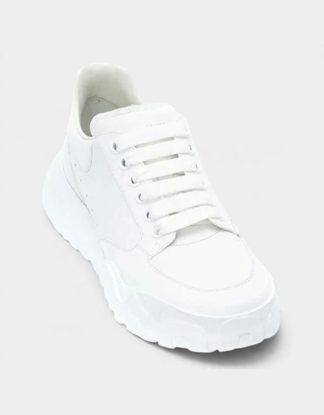 Logo Court Trainers White Leather