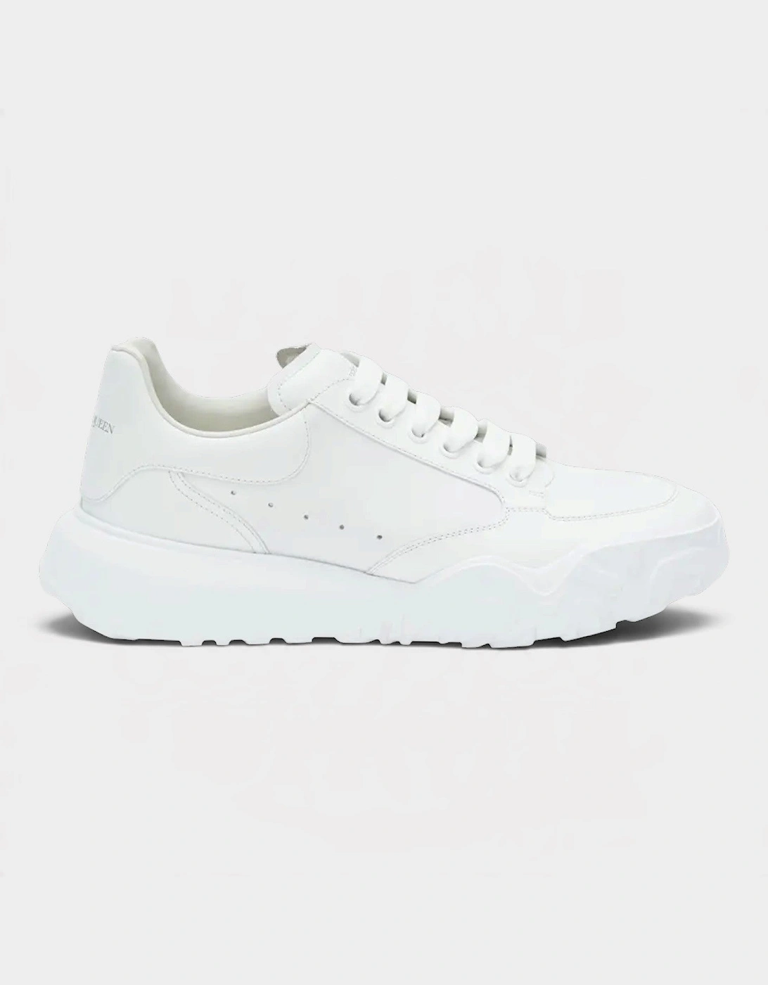 Logo Court Trainers White Leather