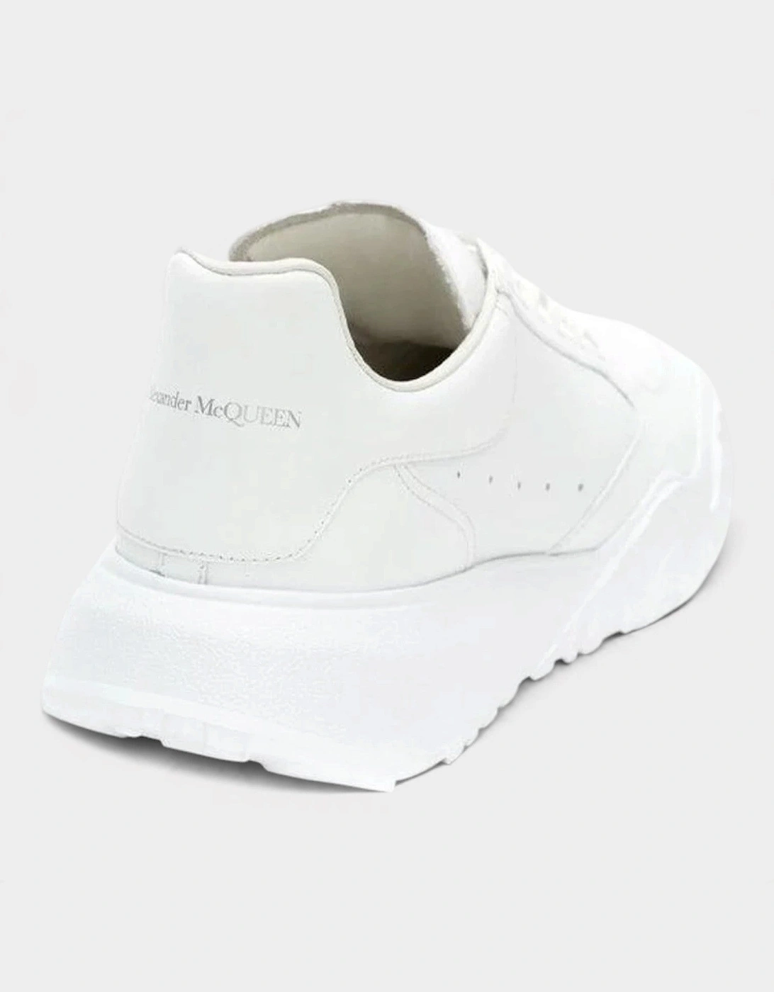 Logo Court Trainers White Leather