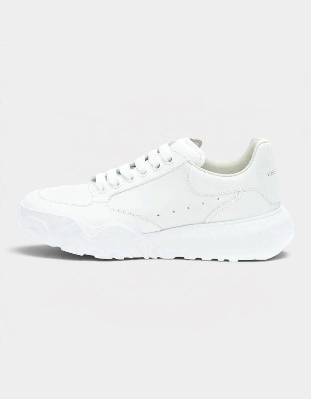 Logo Court Trainers White Leather