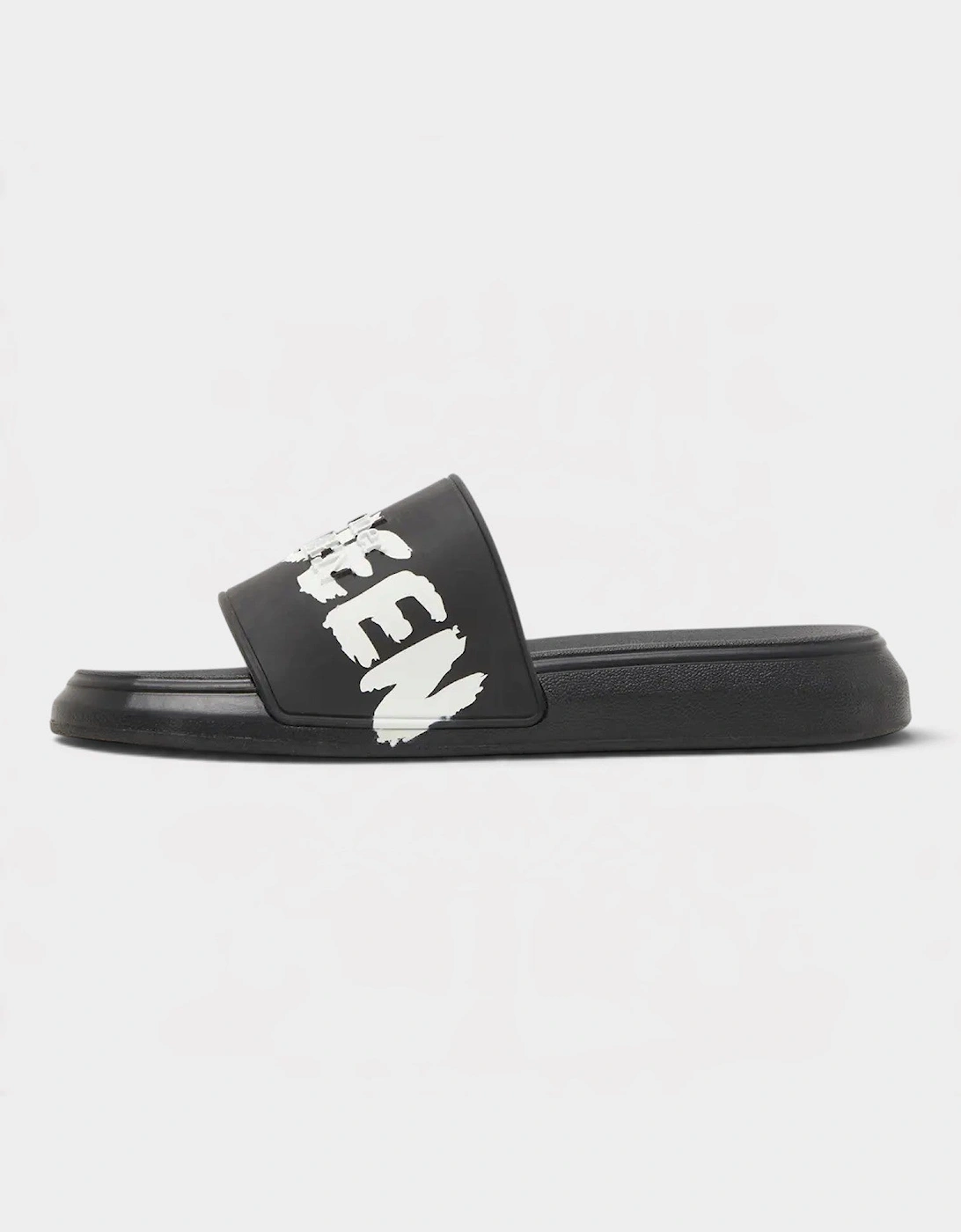 Rubber Pool Slide Graffiti Black White
