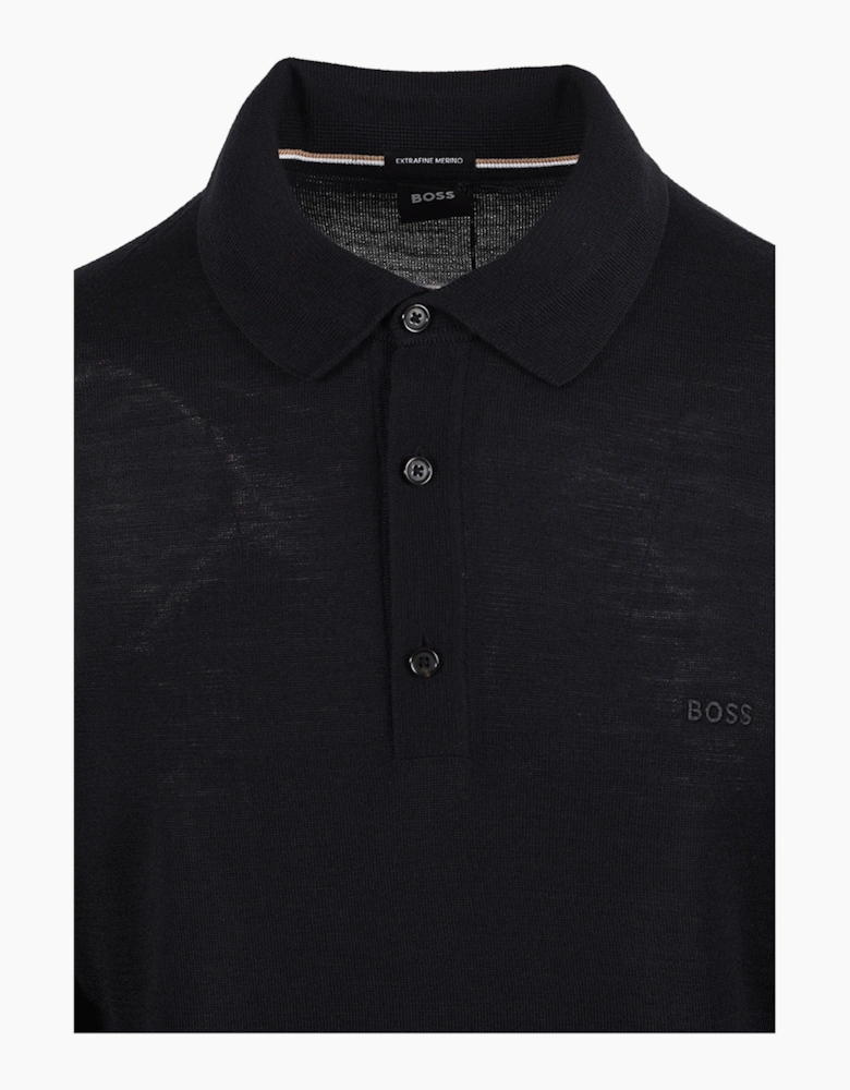 Boss Black BOSS H LANCIONE KNITTED POLO BLACK